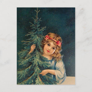 Vintage Weihnachtspostkarte Feiertagspostkarte
