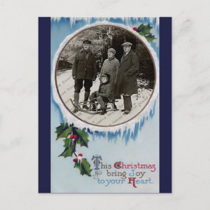Vintage Weihnachtspostkarte Feiertagspostkarte