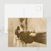 Vintage Weihnachtspostkarte | Klassischer Urlaub Postkarte (Vorne/Hinten)