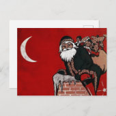 Vintage Weihnachtspostkarte Postkarte (Vorne/Hinten)