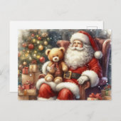 Vintage Weihnachtspostkarte Postkarte (Vorne/Hinten)