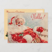 Vintage Weihnachtspostkarten Feiertagspostkarte (Vorne/Hinten)