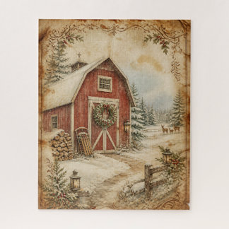 Vintage-Weihnachtsrätsel Puzzle