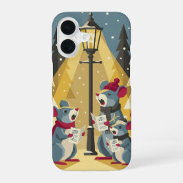 Vintage Weihnachtssänger-Mäuse-Handyhülle - iPhone 16 Hülle