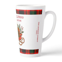 Vintage-Weihnachtsschlitten mit Geschenken und Kar