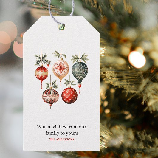 Vintage Weihnachtsschmuck Geschenkanhänger