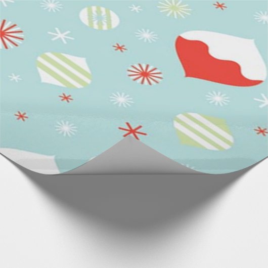 Vintage Weihnachtsschmuck Geschenkpapier (Ecke)