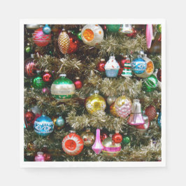 Vintage Weihnachtsschmuck Serviette