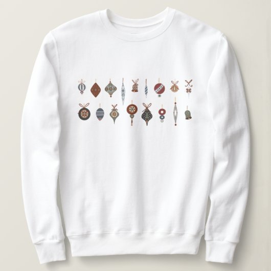 Vintage Weihnachtsschmuck Sweatshirt (Design vorne)