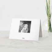 Vintage Weihnachtsstechpalme und -bell Feiertagskarte (Rückseite)