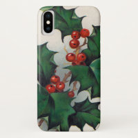 Vintage Weihnachtsstechpalmentelefonrechtssache