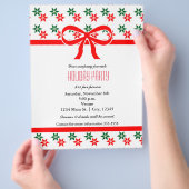Vintage-Weihnachtsstern-Feierparty-Event-Flyer Flyer (Hand)