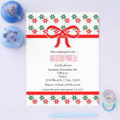 Vintage-Weihnachtsstern-Feierparty-Event-Flyer Flyer (Einzeln)