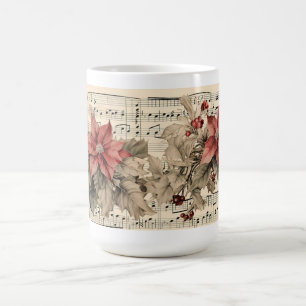 Vintage-Weihnachtsstern Kaffeetasse