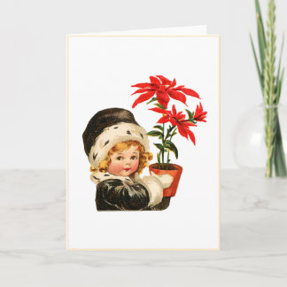 Vintage-Weihnachtssterne Feiertagskarte