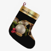 Vintage-Weihnachtsstrumpf Großer Weihnachtsstrumpf (Vorderansicht (hängend))