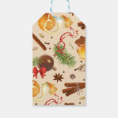 Vintage Weihnachtsszenarien Geschenkanhänger (Rückseite)