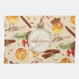 Vintage Weihnachtsszenarien Küchentuch