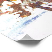 Vintage Weihnachtsszene Poster (Ecke)