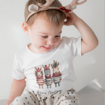 Vintage Weihnachtstiere in Aquarellen