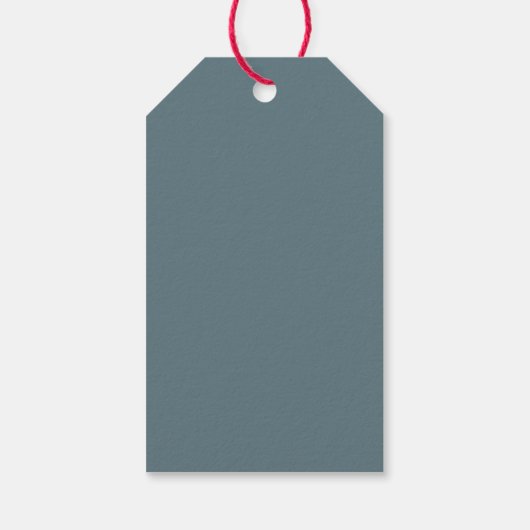 Vintage Weihnachtstiere in Aquarellen Geschenkanhänger (Rückseite)