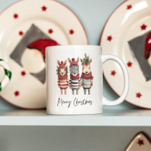 Vintage Weihnachtstiere in Aquarellen