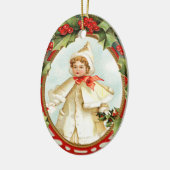 Vintage Weihnachtsverzierung Keramikornament (Links)