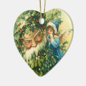 Vintage Weihnachtsverzierung Keramikornament (Links)