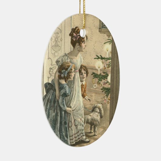 Vintage Weihnachtsverzierung Keramikornament (Rechts)