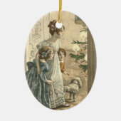 Vintage Weihnachtsverzierung Keramikornament (Vorne)