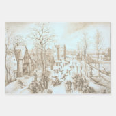 Vintage Weihnachtswrapping Papier COACH, SKATER... (Vorderseite 2)