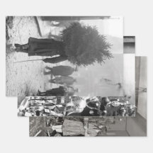 Vintage Weihnachtswrapping Papier FRÜH 20 JAHRHUND