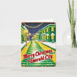 Vintage Weihnachtszeit der 1930er Jahre Feiertagskarte