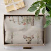 Vintage Weihnachtszeit für Hirsche Seidenpapier (Geschenk)