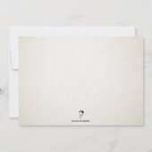 Vintage Weihnachtszeit-Party Einladung (Rückseite)