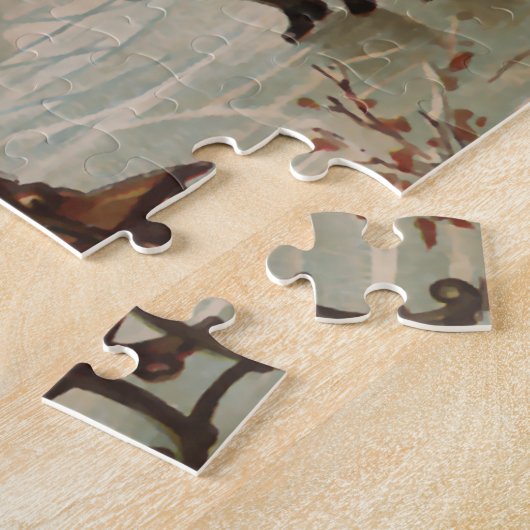 Vintage Weihnachtszeit Puzzle (Seite)