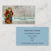 Vintage Weihnachtszeit Visitenkarte (Vorne/Hinten)