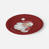 Vintage Weihnachtszeitung Teller (Schrägansicht)