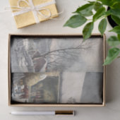 Vintage Weihnachtszwirn Papier WINTER FARM YARD (Geschenk)