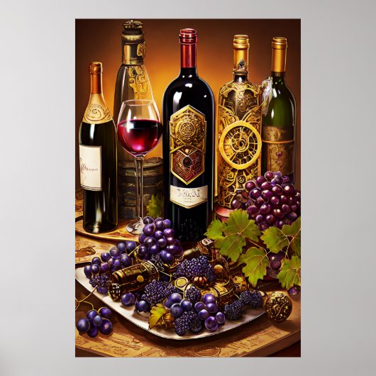 Vintage Wein Poster (Vorne)