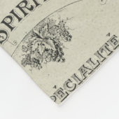 Vintage Wein-und Rosen-Fleece-Decke Paris Fleecedecke (Ecke)