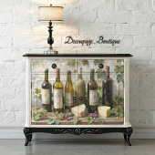 Vintage Weinbaudekoution Seidenpapier