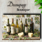 Vintage Weinbaudekoution Seidenpapier