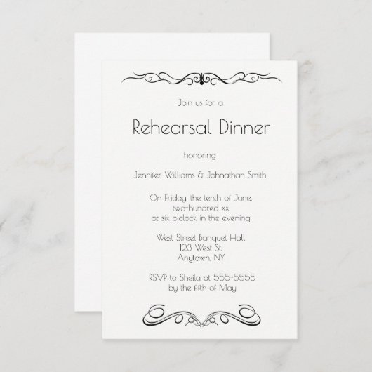 Vintage Weinberge Probe Einladungen (Vorne/Hinten)