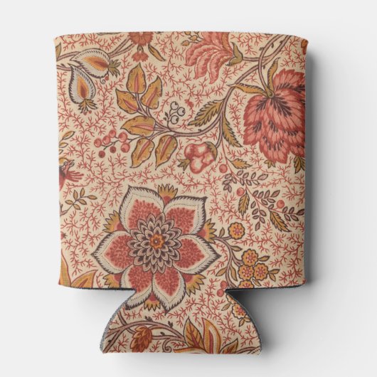 Vintage Weinblütendruckerei Botanische Schrift Dosenkühler (Rückseite)