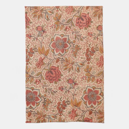 Vintage Weinblütendruckerei Botanische Schrift Geschirrtuch (Vertikal)
