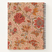 Vintage Weinblütendruckerei Botanische Schrift Notizblock (Rückseite)