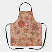 Vintage Weinblütendruckerei Botanische Schrift Schürze (Vorderseite)