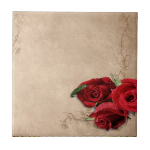 Vintage Weinbrand-Rose Fliese