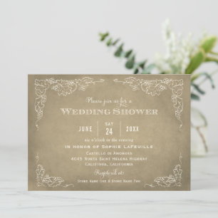 Vintage-Weinetikett Champagner Goldene Hochzeit Du Einladung